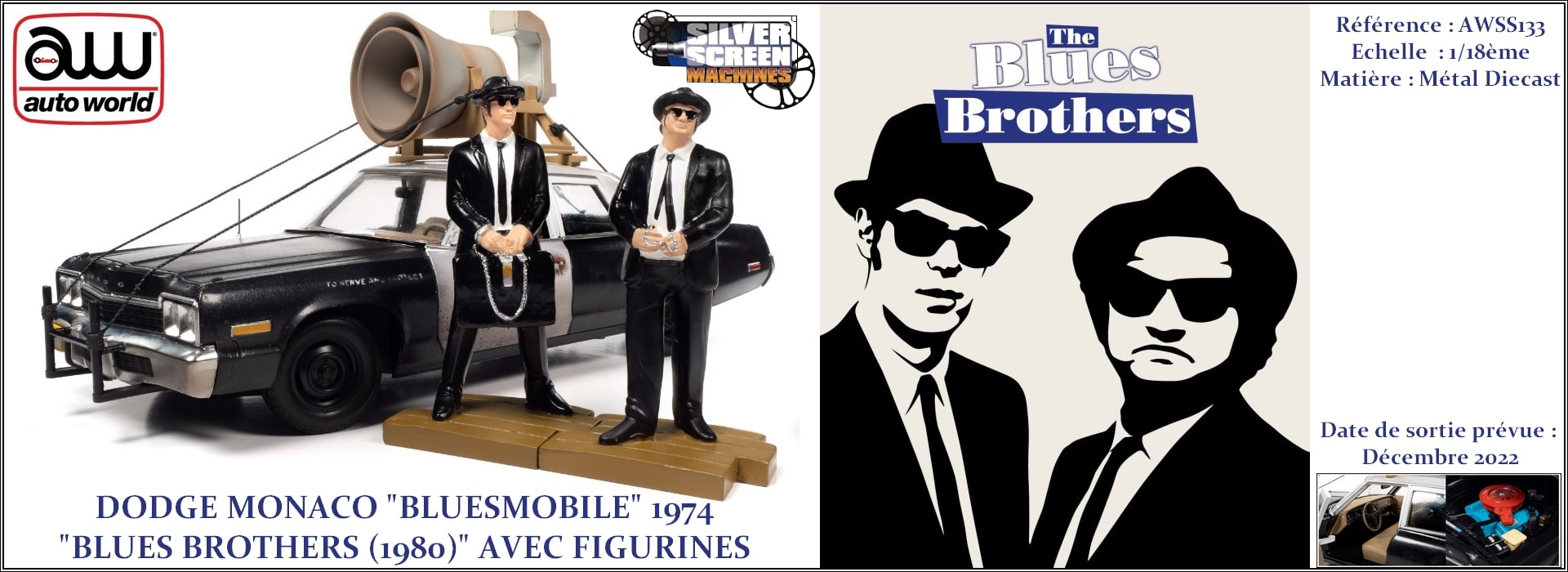 AMERICAN MUSCLE - AWSS133 - DODGE MONACO BLUES BROTHERS Coverflow